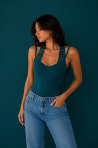 HALTER NECK LACE BODYSUIT