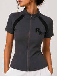 ROCKSTAR HALF-SLEEVE TOP