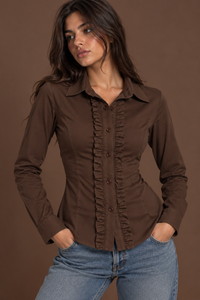 RUFFLE CLASSIC BLOUSE