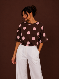 POLKADOTS OVERSIZED T-SHIRT