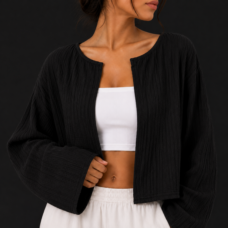 LINEN LONG SLEEVES BLOUSE