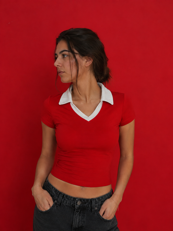 POLO V-Neck Top