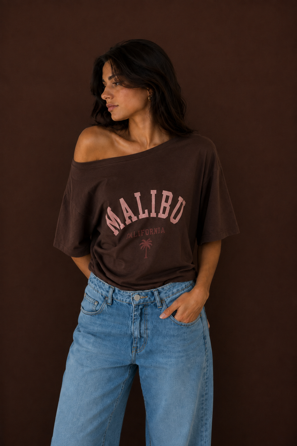 Califorina off-shoulder T-shirt