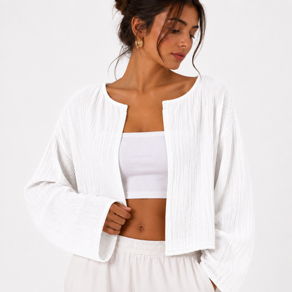 LINEN LONG SLEEVES BLOUSE