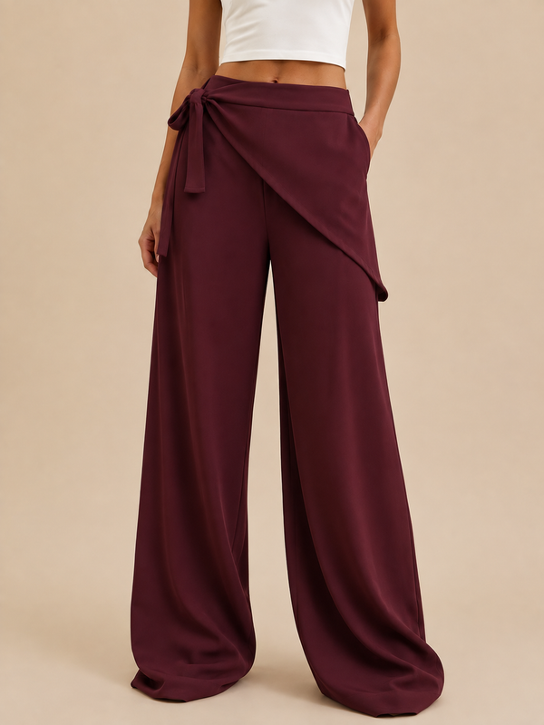 FLOWING SCARF CLASSIC PANTS