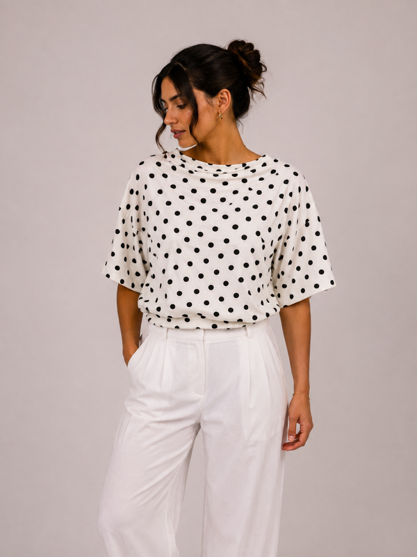 POLKADOTS OVERSIZED T-SHIRT