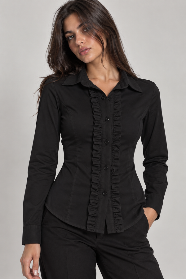 RUFFLE CLASSIC BLOUSE