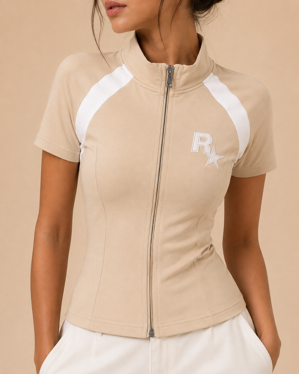 ROCKSTAR HALF-SLEEVE TOP